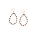 faceted & bugle bead teardrop earring