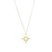 gold plated starburst necklace
