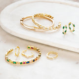 Adjustable Pavé Open Bar Ring