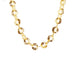 hammered metal open disc necklace