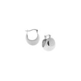 sterling small wide hoop