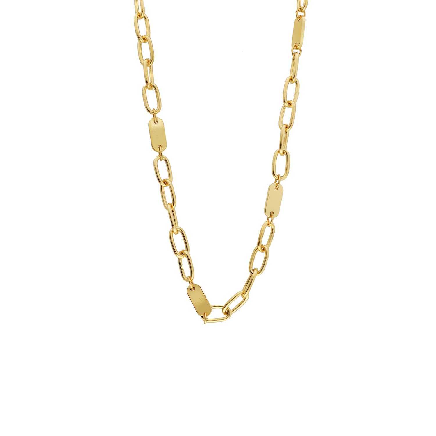link & bar necklace