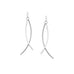 double curved bar earring