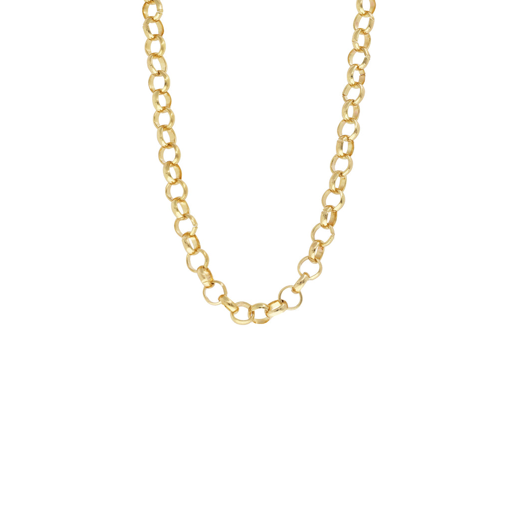 rolo link spring ring clasp necklace