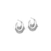 fringe double hoop earring