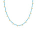 gold plated semi precious stone choker
