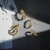 Adjustable Pavé Open Bar Ring