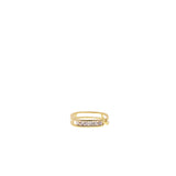 Adjustable Pavé Open Bar Ring