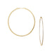 sterling half CZ hoop