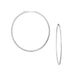 sterling half CZ hoop