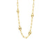 gold plated anchor link alternating necklace
