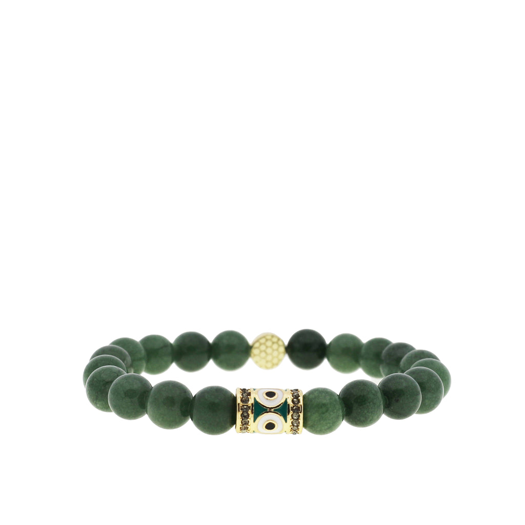 evil eye rondelle bracelet