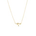 gold plated small snake pendant necklace