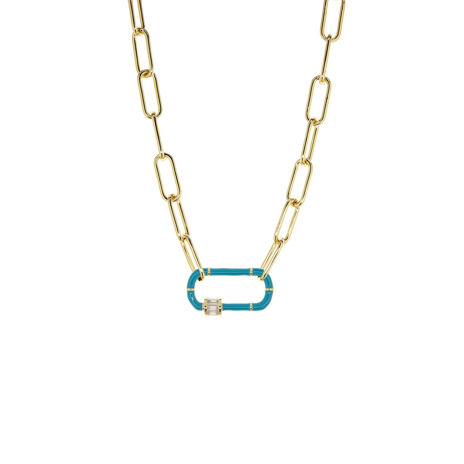 tri-carabiner necklace – Marlyn Schiff, LLC