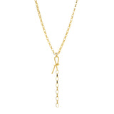 knot charm extender necklace