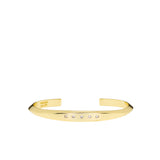Angled Flat Face Cuff with Crystals