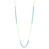 enamel and link necklace