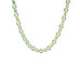 enamel splatter link necklace