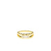 carved faceted ring with baguette cz