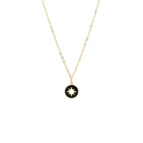 Necklace with Enamel Starburst Cutout Charm