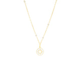 Necklace with Enamel Starburst Cutout Charm