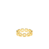 Stainless Square Link Ring