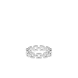 Stainless Square Link Ring
