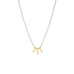 crystal beaded necklace with bar charms