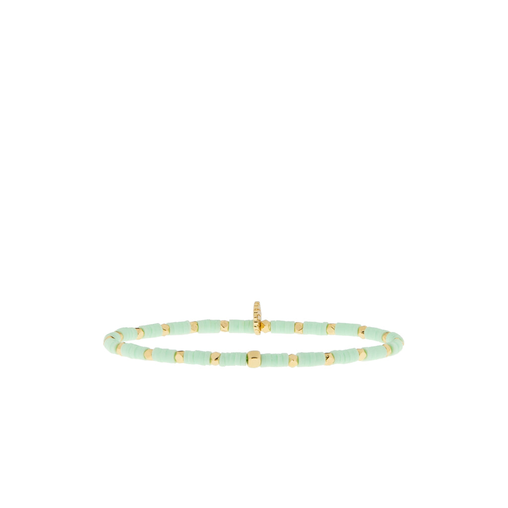 mini heishi stretch bracelet