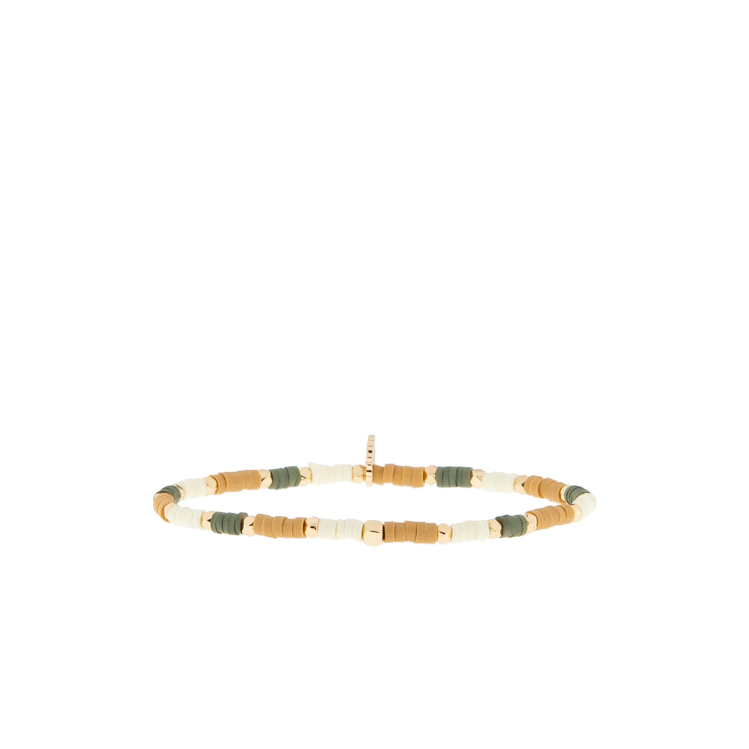 mini heishi stretch bracelet