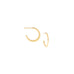 brass petite hoop