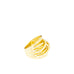gold plated crossover ring
