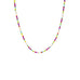 colorful seed bead and pearl necklace