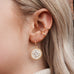 vintage disc earring