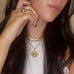gold plated chunky bubble ring