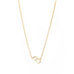 sterling/gold fill small initial necklace
