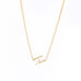 sterling/gold fill small initial necklace