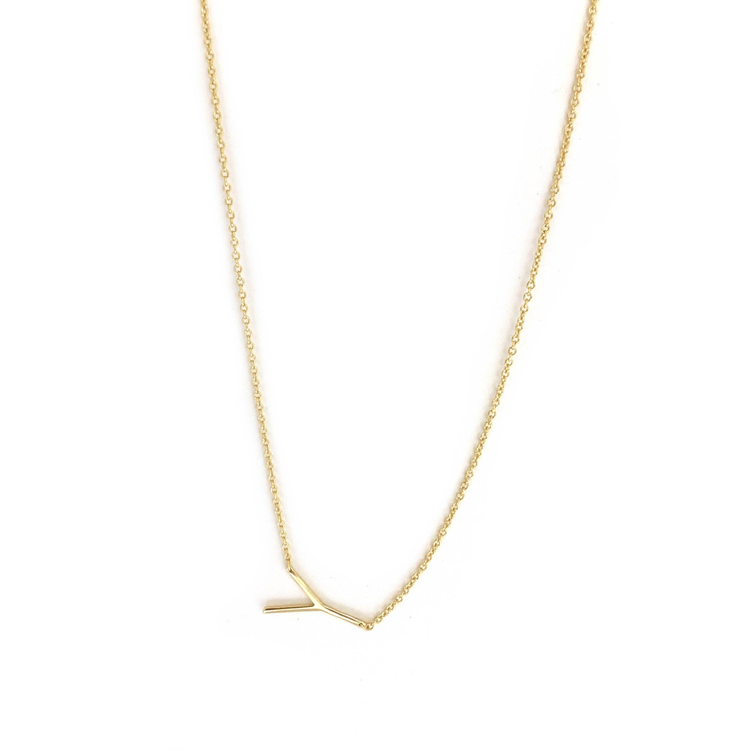 ブレスレット LESS IS MORE silver initial cubic necklace sterling/gold plated small initial necklace – Marlyn Schiff, LLC