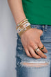 pearl and multi beaded bracelet