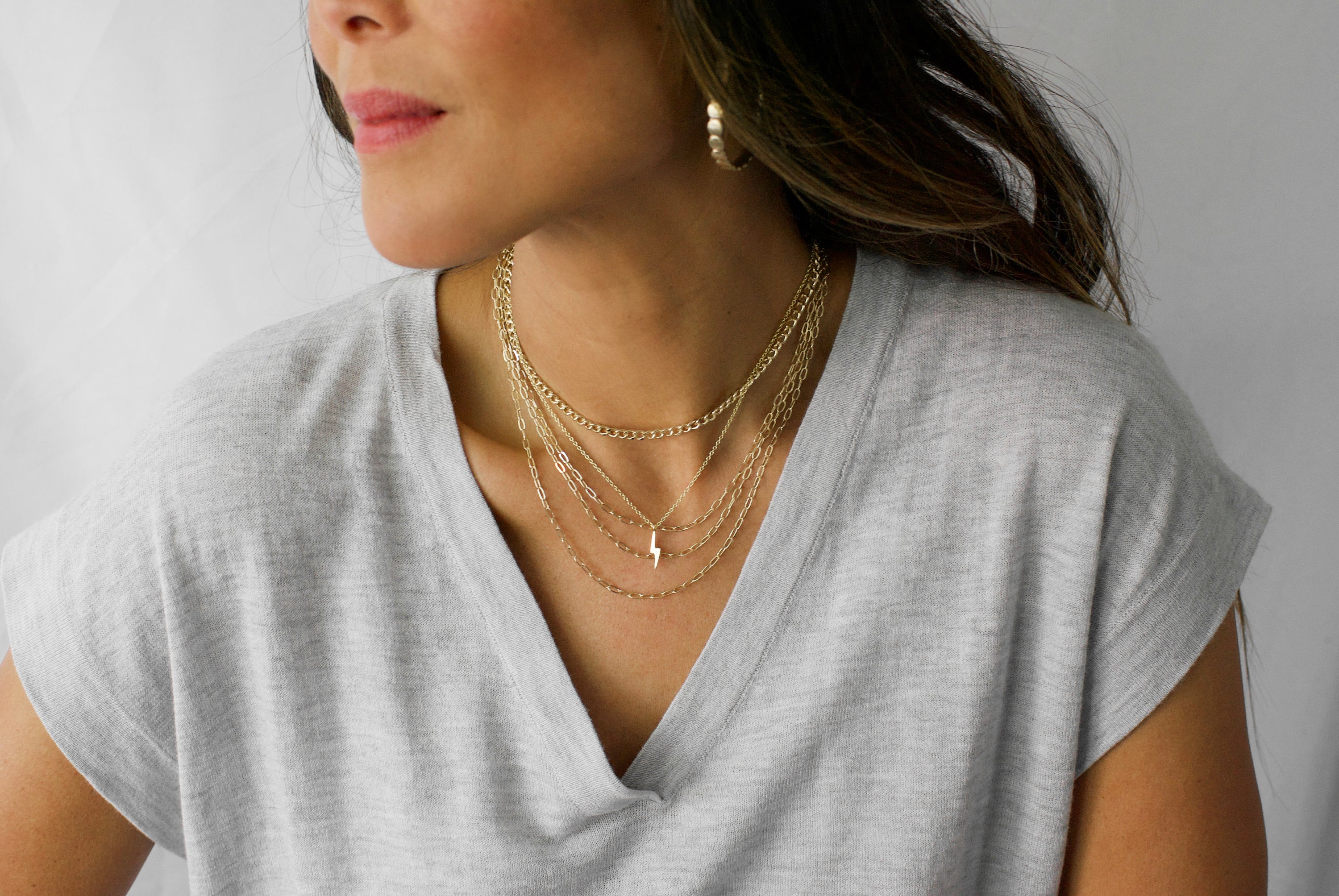 four-strand link necklace