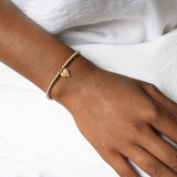 Pink Enamel Heart Bracelet