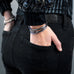 pave hinged open bangle