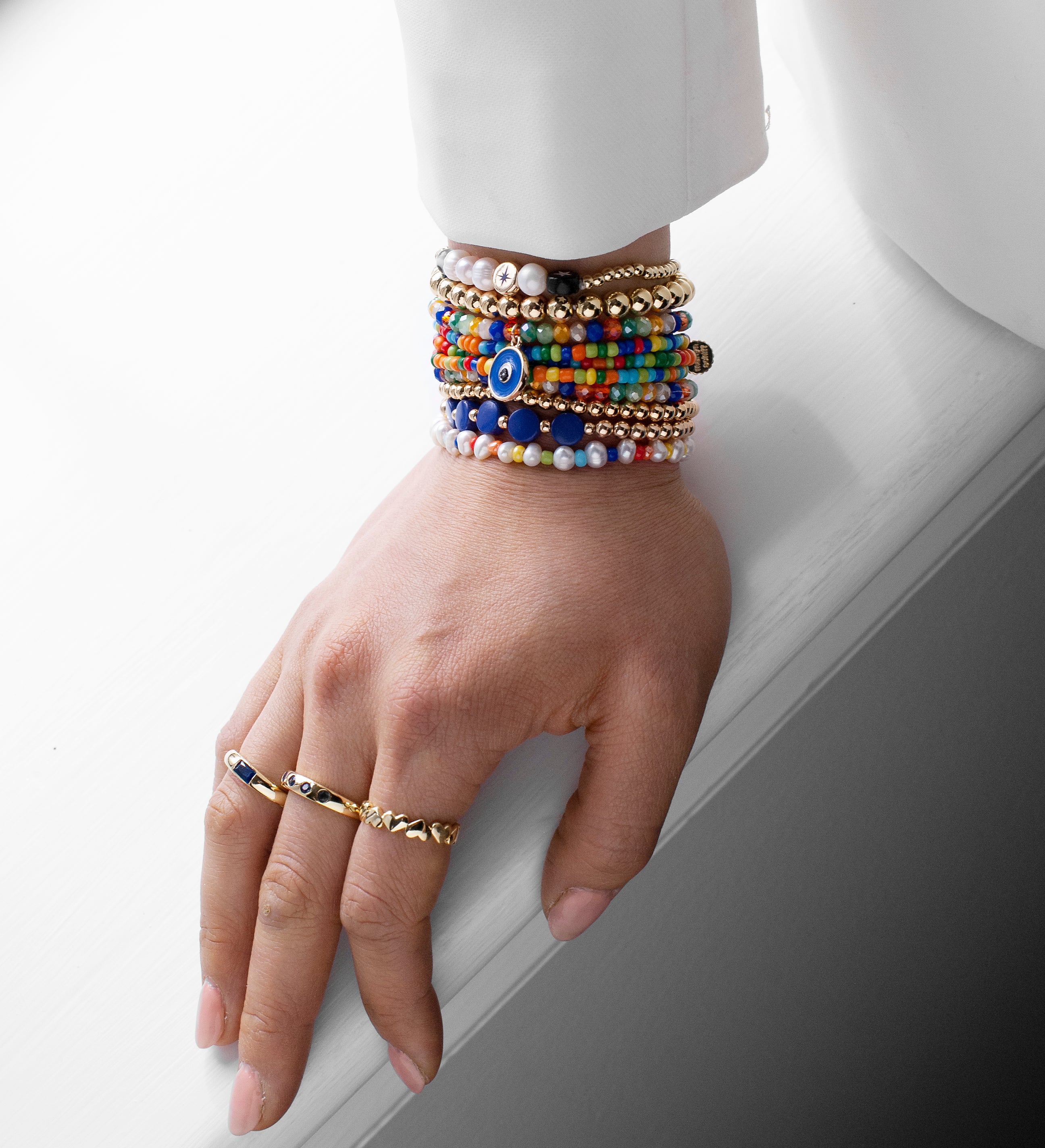 Lovely-Star Bracelet Multi Rows Crystal Rope Chain Bracelet Stone Wrist  India | Ubuy