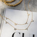 brass VOTE necklace